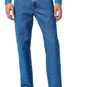 Wrangler Men's Regular Fit Jeans (13MWZGK_Blue_32W x 32L)
