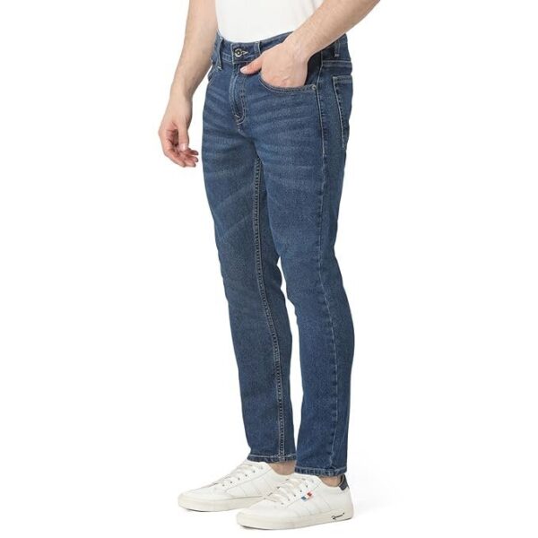 Blue Slim Fit Mid-Rise Casual Jeans