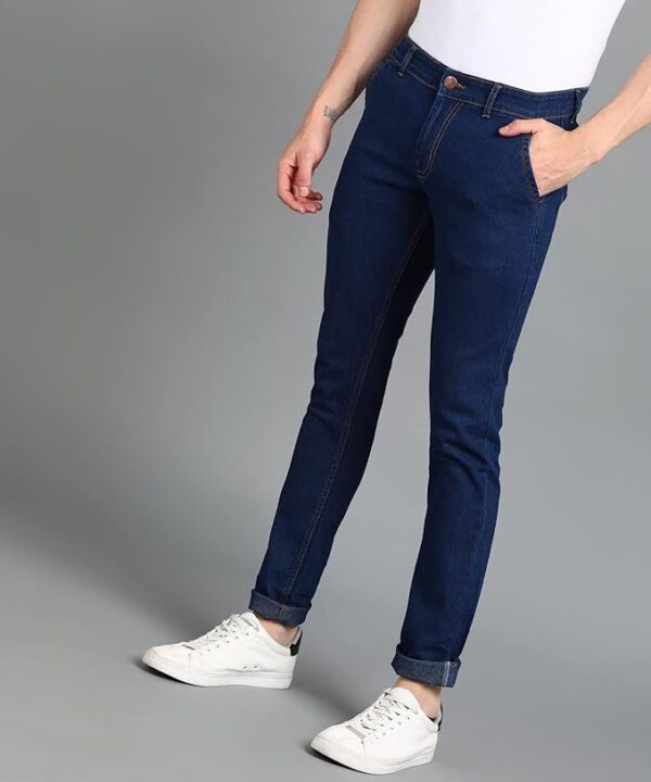 Supernova Inc. Men's Slim Fit Solid Jeans Stretchable