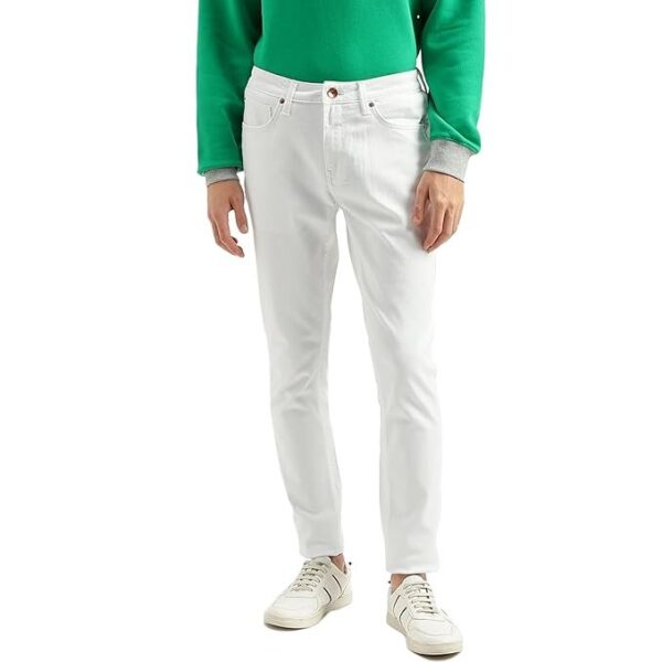 UNITED COLORS OF BENETTON Men's Skinny Fit Mid Rise Jeans