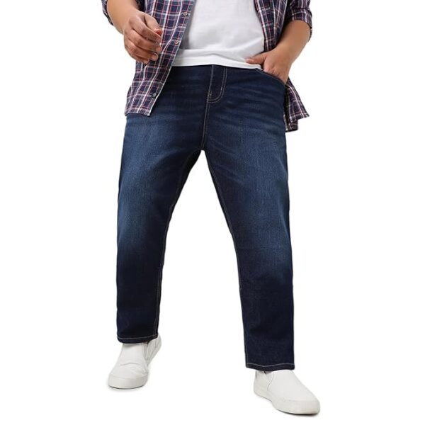 Urbano Plus Men's Regular Fit Mid Rise Jeans