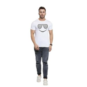 Men's Black Printed T-Shirt with Shutter Shades Design